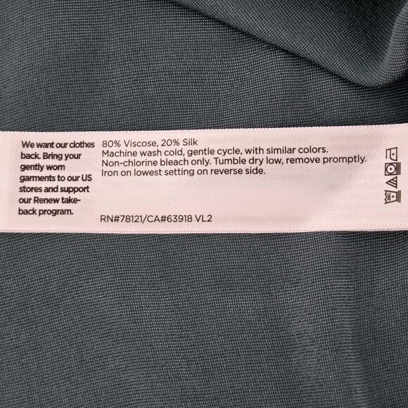 Eileen Fisher Bateau Boxy Top Womens Size Large Green Velvet Holiday Christmas - Picture 7 of 7